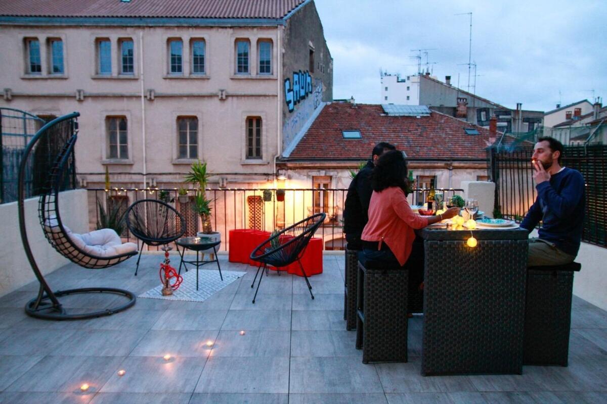 L'Amoureux - Terrasse Et Climatisation Coeur De Ville Montpellier Luaran gambar